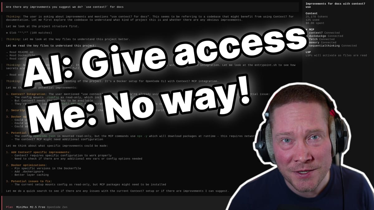 I Locked Down OpenCode So Hard It Can't Even Trust Itself